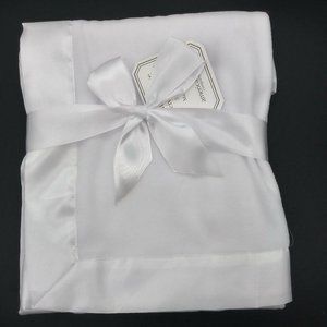 American Baby Deluxe Baby Blanket White 30x30, NWT